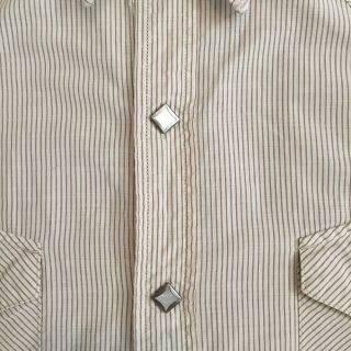 RRL Double RL Ralph Lauren Western Shirt Striped Mens L VTG Pearl Snaps 5