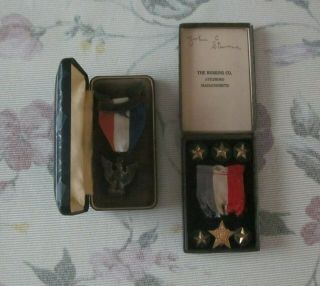 Vintage Antique Boy Scout Of America Eagle Badge Pin Medal Award Be Prepared Bsa