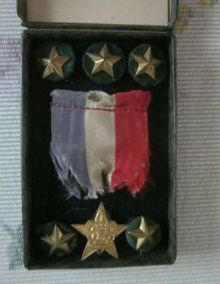 Vintage Antique Boy Scout Of America Eagle Badge Pin Medal Award Be Prepared BSA 3
