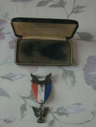 Vintage Antique Boy Scout Of America Eagle Badge Pin Medal Award Be Prepared BSA 4