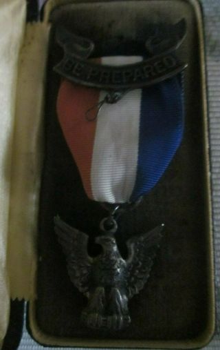 Vintage Antique Boy Scout Of America Eagle Badge Pin Medal Award Be Prepared BSA 6