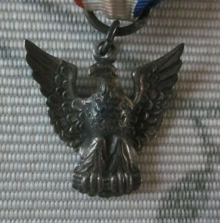 Vintage Antique Boy Scout Of America Eagle Badge Pin Medal Award Be Prepared BSA 8