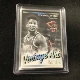 Deandre Ayton 2018 - 19 Panini Noir Basketball Framed Vintage Art Rookie 03/25 Jk