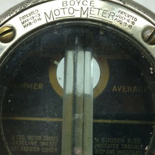 Vintage Boyce Moto - Meter Car Radiator Cap Center Antique Rat Rod 5