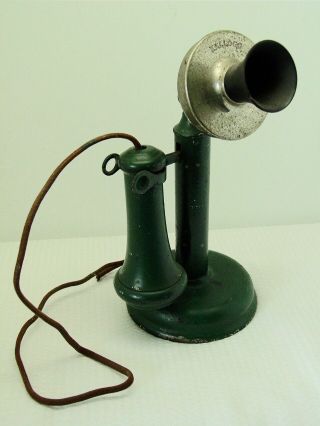 Vintage Antique Kellogg S&s Of Chicago Candlestick Telephone - Pat 