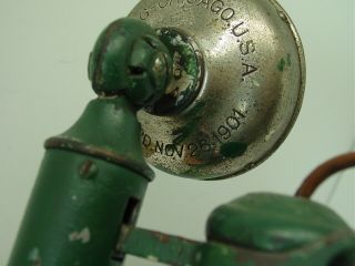 Vintage Antique Kellogg S&S of Chicago Candlestick Telephone - Pat ' d Nov.  26,  1901 6