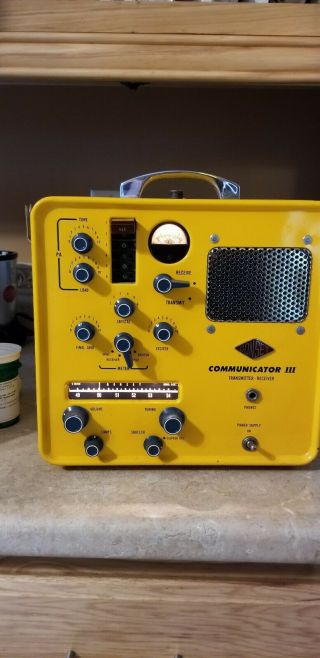 Vintage Gonset Civil Defense Communicator Iii 6m Transciever Very Good Cond