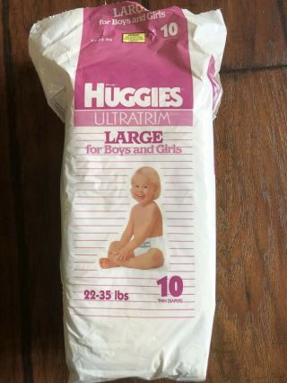 Vintage Huggies Diapers Rare Prop/ Reborn/ Collector