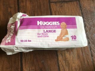 Vintage Huggies Diapers Rare Prop/ Reborn/ Collector 2