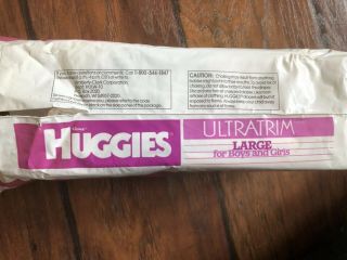 Vintage Huggies Diapers Rare Prop/ Reborn/ Collector 4