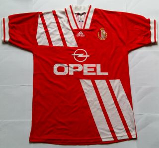 Standard Liege 1992 Opel Vintage Adidas Shirt Jersey Maillot 1993 1994 1990s