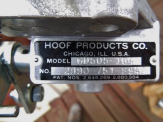 VINTAGE HOOF PRODUCTS Co ENGINE GOVERNOR MODEL GD505 - 104 P/N 2990 751 - 8942 4