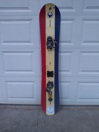 Vintage K2 Eldorado Snowboard 163 Usa Eldo Switch Bindings Stomp Pad Old School