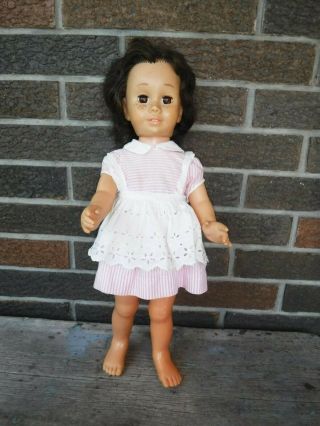 Vintage Brown Eye Brunette Canadian Chatty Cathy 2 Doll