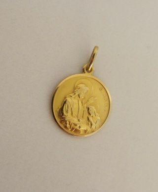 Vintage 18k Gold St Anna Pendant Italy Made By Giovanni Rossi Goldsmith 5 Grams