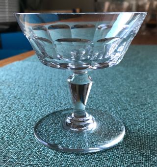 SET OF 11 VINTAGE BACCARAT FRANCE CRYSTAL CHAMPAGNE GLASSES DESSERT CUPS 5