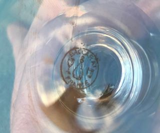 SET OF 11 VINTAGE BACCARAT FRANCE CRYSTAL CHAMPAGNE GLASSES DESSERT CUPS 7