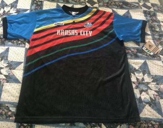 Vintage Adidas Kansas City Wizards Soccer Jersey With Tags Size Xl