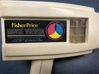 Vintage Fisher Price Movie Viewer with Action Films Movie Viewer 9 tapes Total 6