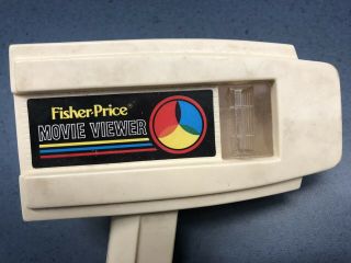 Vintage Fisher Price Movie Viewer with Action Films Movie Viewer 9 tapes Total 7