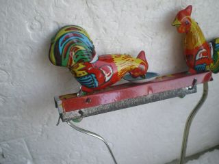 PECKING CHICKENS VINTAGE TIN PLATE TOY - ORDER 4