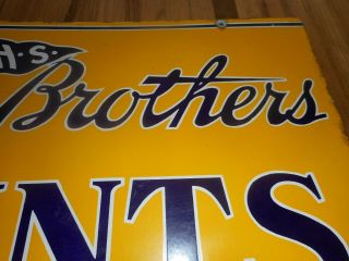 Vintage DSP LOWE BROTHERS PAINT Porcelain 2 - Sided Advertising SIGN 10