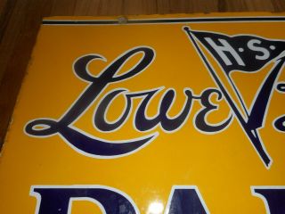 Vintage DSP LOWE BROTHERS PAINT Porcelain 2 - Sided Advertising SIGN 2