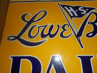 Vintage DSP LOWE BROTHERS PAINT Porcelain 2 - Sided Advertising SIGN 9
