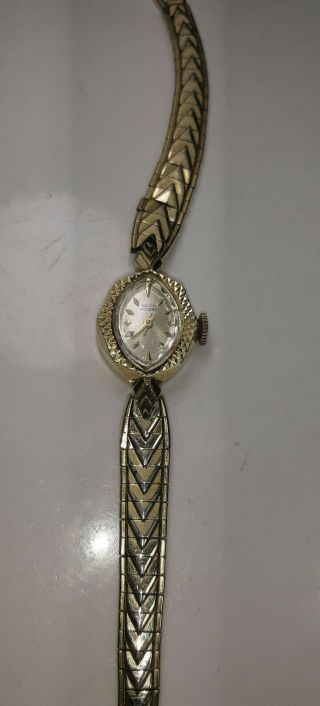 Vintage Lucien Picard 14k Gold Ladies Wrist Watch