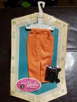Vintage Barbie Fashion Pak Orange Pants W/ Black Phone MOC 2