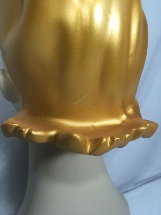 Vintage Blonde Laughing Mannequin Head Pierced Ears Gold Blond Cartoon Golden 6