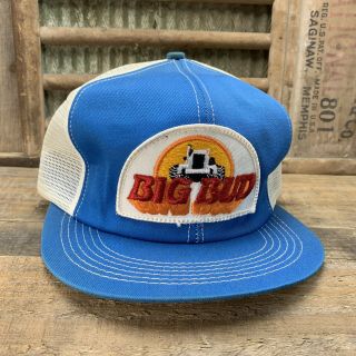 Vintage Big Bud Mesh Snapback Trucker Hat Cap Patch K Brand Made In Usa