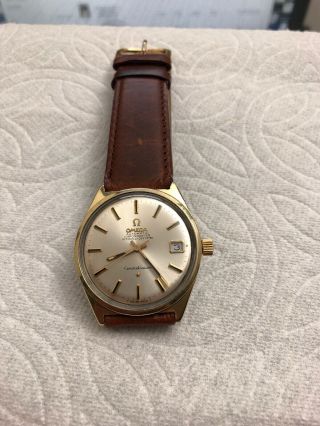 Vintage 1968 Omega Constellation Cal.  564 Ss - Gold Uni - Shell Case,  Ref.  168.  015