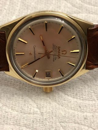 VINTAGE 1968 OMEGA CONSTELLATION cal.  564 SS - GOLD UNI - SHELL CASE,  REF.  168.  015 6