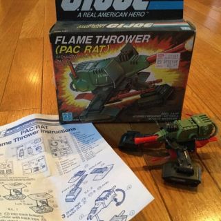 Vintage Rare G.  I.  Joe Flame Thrower Pac Rat Action Figure Playset Box