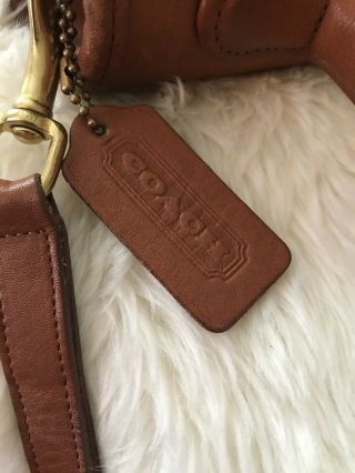 Gorgeous Vintage Brown Leather COACH Ladies Cross Body Handbag 8
