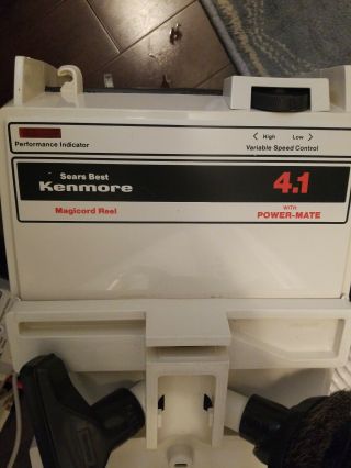 Sears Best Kenmore Vintage Canister Vaccum With Double Brush Powermate. 7