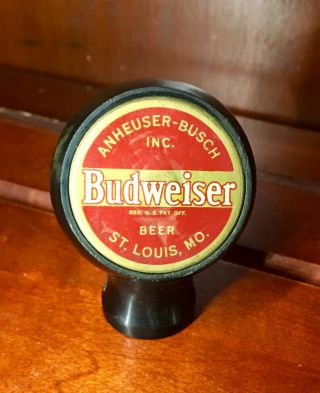 Vintage Budweiser Beer Ball Tap Knob