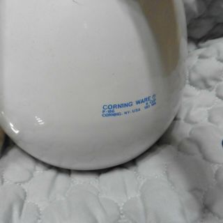 Vintage Corning Ware P - 166 Stovetop Percolator 6 Cup Coffee Pot Cornflower Blue 3