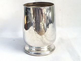 A Vintage Solid Silver Christening Cup Or Tankard,  1925 2
