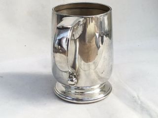 A Vintage Solid Silver Christening Cup Or Tankard,  1925 4