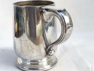 A Vintage Solid Silver Christening Cup Or Tankard,  1925 5