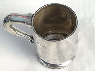 A Vintage Solid Silver Christening Cup Or Tankard,  1925 8