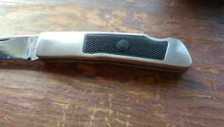 RARE VINTAGE GERBER LOVELESS FOLDING POCKET KNIFE NICKLE SILVER FRAME 8052 3