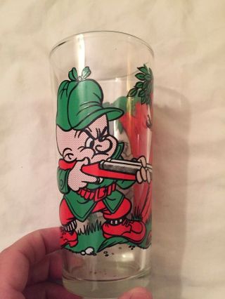 Vintage 1976 Elmer Fudd Bugs Bunny Collector Series Pepsi Glass