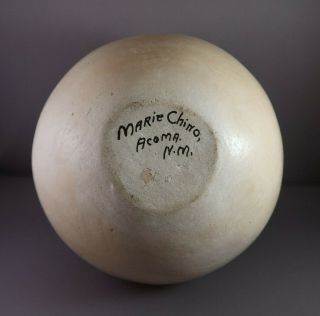 Marie Z.  Chino (1907 - 1982) Vintage Acoma Pottery Olla Ca.  1960 7