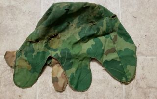 Mitchell Us Army Helmet Cover M1 Camo Surplus Vintage Vietnam Authentic To Hell