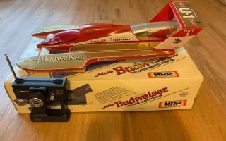 Vintage Mrp Miss Budweiser Hydroplane Rc Boat