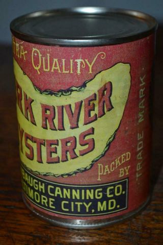 RARE VINTAGE BLACK AMERICANA NI HEAD EXTRA QUALITY YORK RIVER OYSTER CAN 3