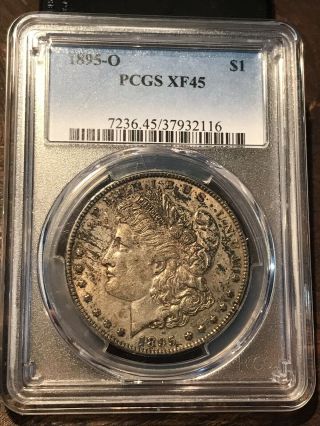 Rare 1895 - O Pcgs Xf 45 Morgan Silver Dollar - Great Looking Piece